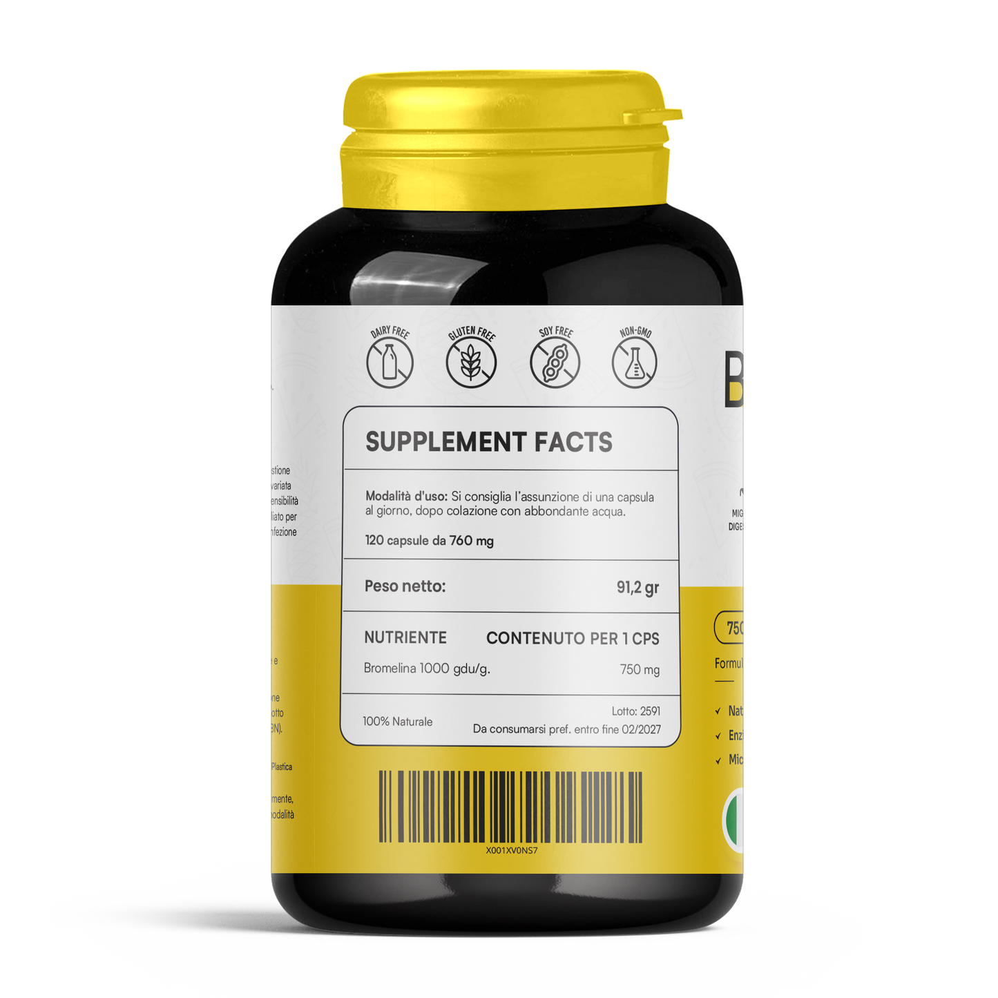 BROMELINE - ULTRA FORTE 750MG