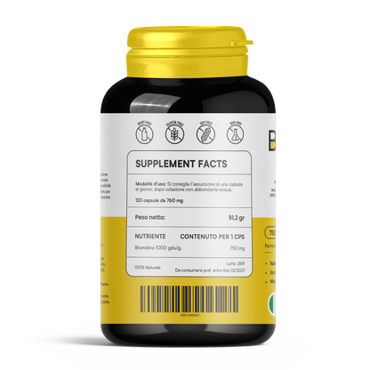 BROMELINE - ULTRA FORTE 750MG