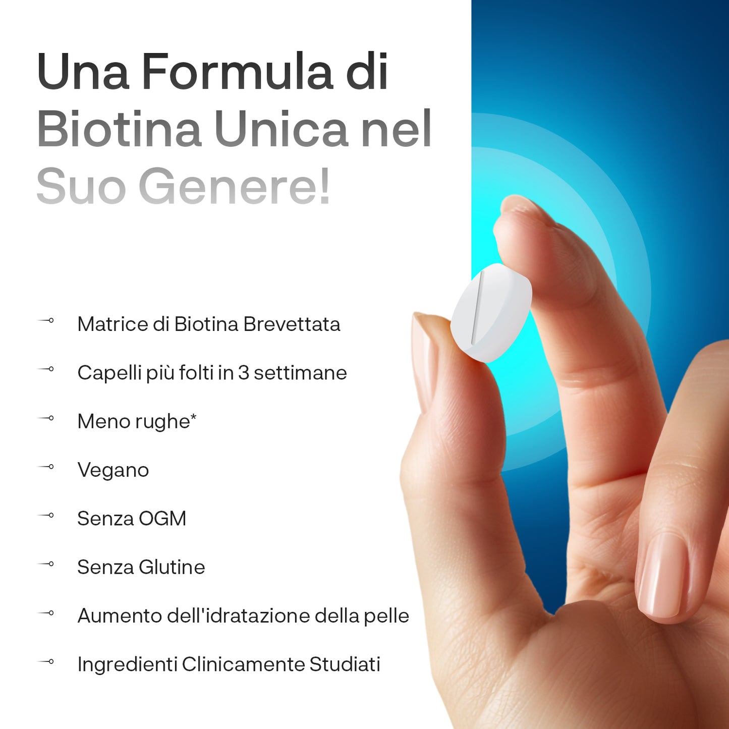 Formula di biotina unica nel suo genere
