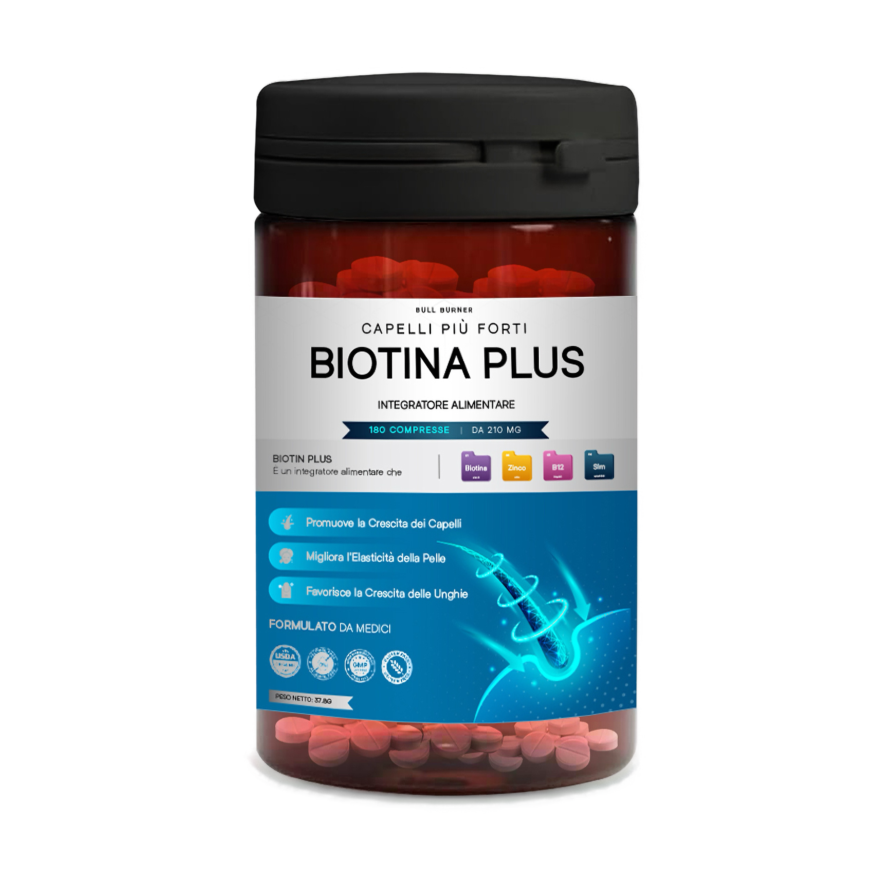 Biotina Plus - integratore capelli più forti